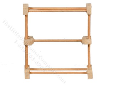 (image for) Miniature Quilt Rack for Dollhouses, Unfinished