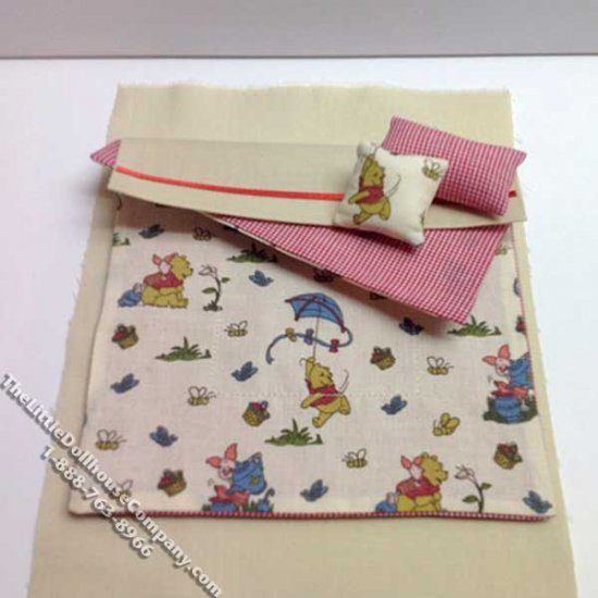 (image for) Miniature Winnie the Pooh Single Bedsheets by Designs by Janet