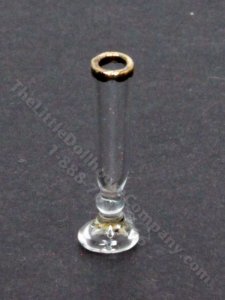 (image for) Miniature Gold-Rimmed Glass Bud Vase by Gerd Felka