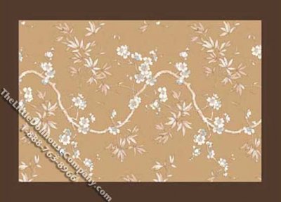 (image for) Miniature Medium Sized Floral Rug for Dollhouses