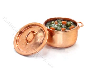 (image for) Miniature Copper Soup Part for Dollhouses