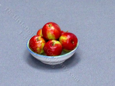 (image for) Miniature Bowl of Red Apples by Marie Luce Pelletier