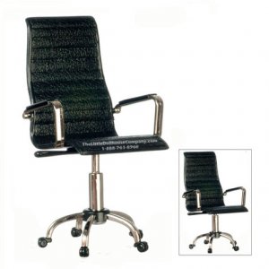 (image for) Miniature Black Office Directors Chair Dollhouses