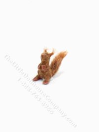 (image for) Miniature Handmade Felted Squirrel for Dollhouses