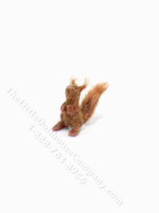 (image for) Miniature Handmade Felted Squirrel for Dollhouses