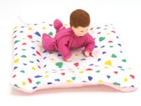 (image for) Brunette Baby Girl Flexible Doll on Blanket by Erna Meyer