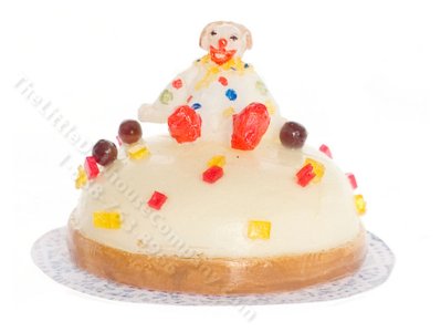 (image for) Miniature Clown Cake for Dollhouses