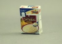 (image for) Dollhouse Miniature Box of Gerber Oatmeal for Babies