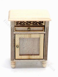 (image for) Miniature Unfinished Wooden Night Table