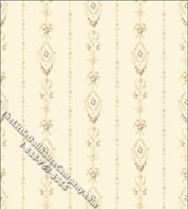 (image for) Dollhouse Scale Model Wallpaper Aurora Stripe Pattern