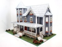(image for) 1:48 Scale St Beckham Victorian Gothic Assembled Dollhouse