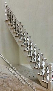 (image for) Miniature Lancaster Straight Staircase Kit for Dollhouses