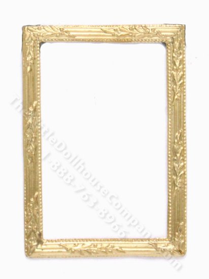 (image for) Miniature Ornate Rectangular Gold Frame