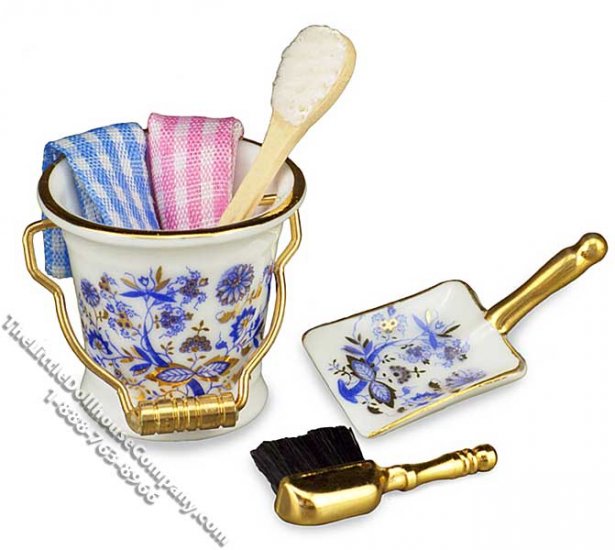(image for) Dollhouse Scale Model Cleaning Bucket Set
