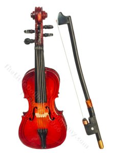 (image for) Miniature 3.5" Cello for Dollhouses