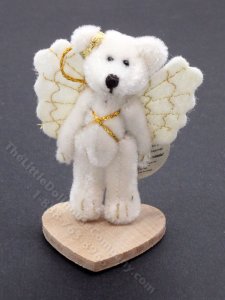 (image for) Miniature Stuffed Angel Bear by Boyds Bears