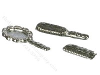 (image for) Miniature Vanity Set for Dollhouses - Silver