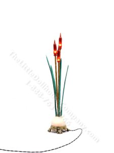 (image for) Miniature Cattail Floor Lamp by Jim Pounder