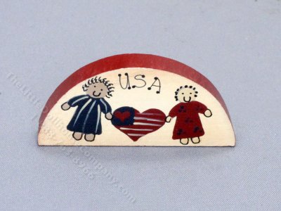 (image for) Miniature 'USA' Garden Sign for Dollhouses