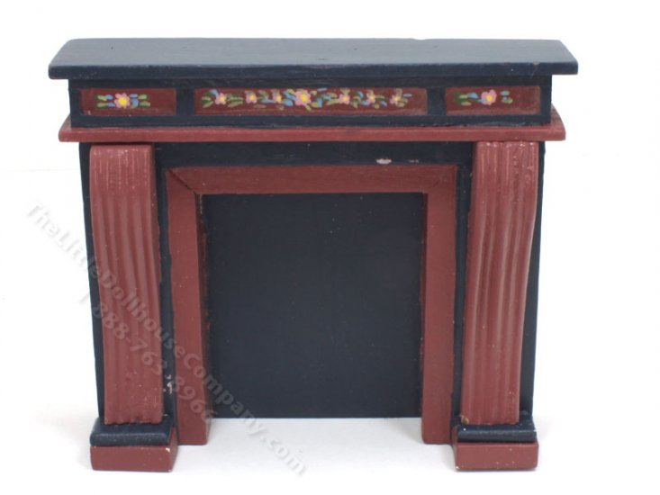 (image for) Miniature Small Painted Fireplace