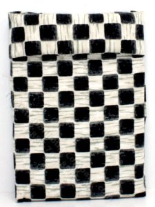 (image for) AS-IS Miniature Checkered Mattress and Pillow for Dollhouses