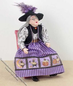 (image for) Old Woman/Witch Dressed for Halloween by Patsy Thomas