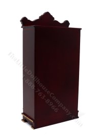 (image for) Miniature Empire Display Cabinet for Dollhouses - Mahogany