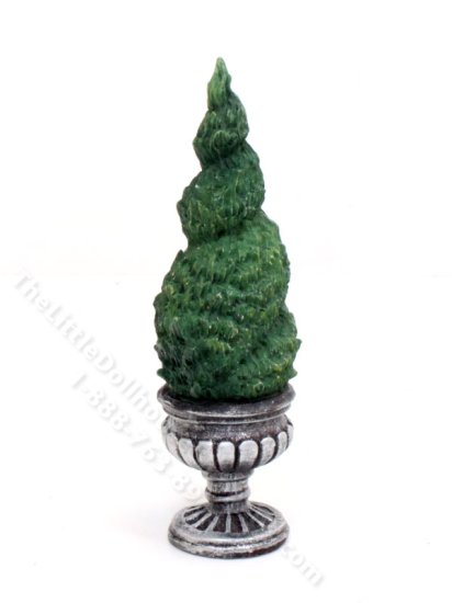 (image for) Miniature 4" Spiral Topiary for Dollhouses