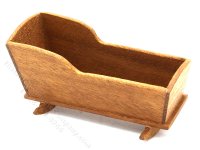 (image for) Miniature Handmade Walnut Cradle