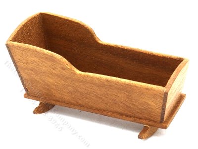 (image for) Miniature Handmade Walnut Cradle