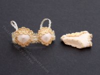 (image for) Miniature Pink Bra Set by Judith Blondell