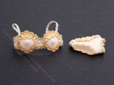 (image for) Miniature Pink Bra Set by Judith Blondell