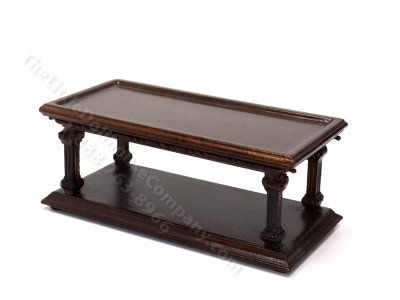 (image for) Miniature Walnut Coffee Table for Dollhouses