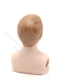 (image for) Miniature Bisque Porcelain Gentleman Doll Head with Brown Hair
