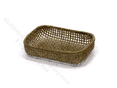 (image for) Miniature Rectangular Basket for Dollhouses