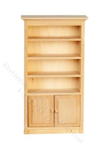 (image for) Miniature Classical Bookshelf for Dollhouses, Unfinished