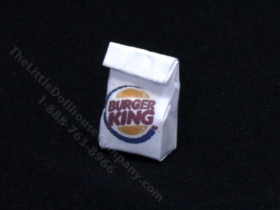 (image for) Miniature Burger Joint Take Out Bag for Dollhouses
