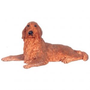 (image for) Miniature Irish Setter Dog For Dollhouses