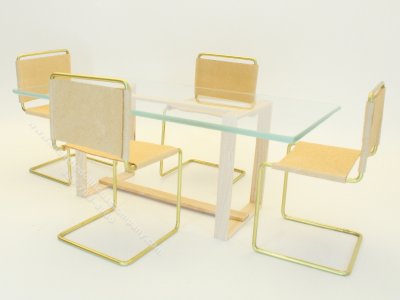 (image for) Contemporary Dining Room in Beige Set by Warren Richardson