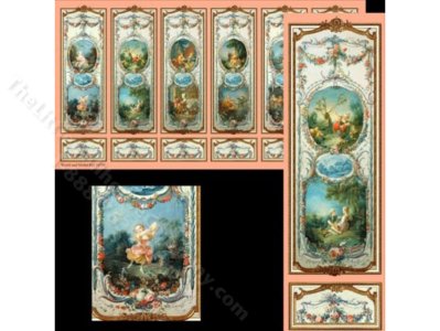 (image for) 1/2 Scale Wall Panel for Dollhouses