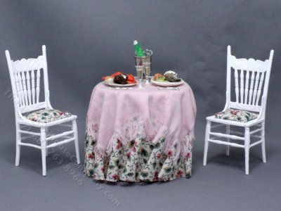 (image for) Miniature Surf 'n' Turf Dining Set for Dollhouses