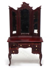 (image for) Miniature Art Nouveau Mahogany Vanity