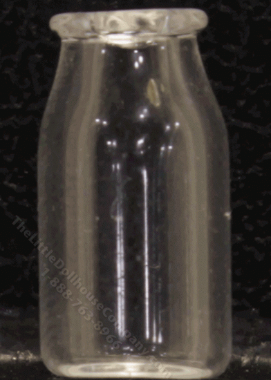 (image for) Miniature Glass Milk Bottle