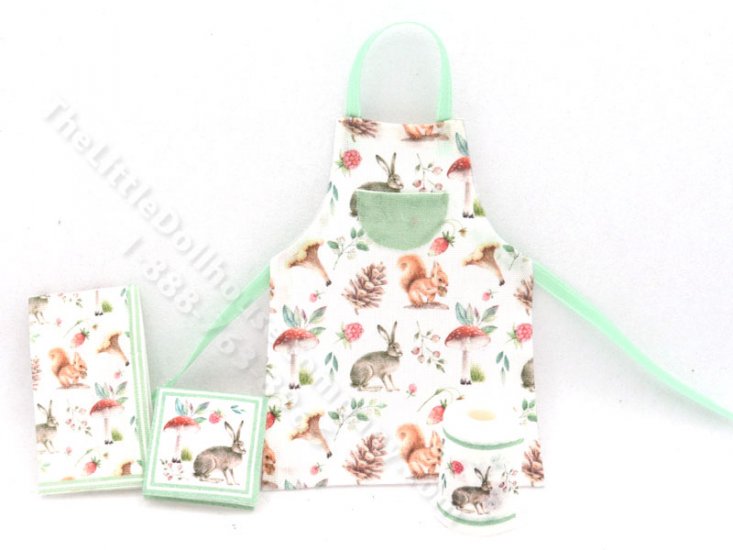(image for) Miniature Bunny-themed Kitchen Accessory Set