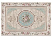 (image for) Miniature Large 'Viola' - Blue and Cream Rug