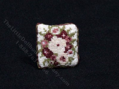 (image for) Miniature Cross Stitch Pillow for Dollhouses