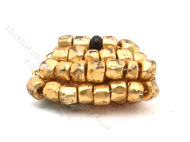(image for) Miniature Gold Beaded Handbag