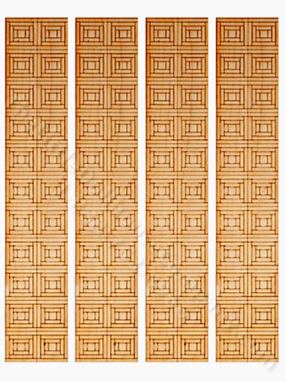 (image for) Miniature Blocks 1 Flooring For Dollhouses (4 pieces)