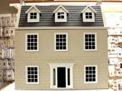(image for) Assembled Front-Opening Federal Dollhouse