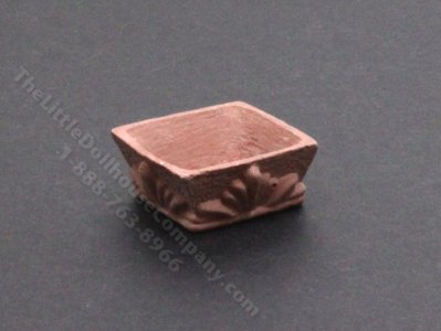 (image for) Miniature Square Terracotta Planter for Dollhouses